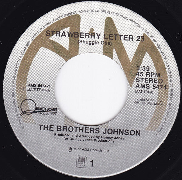 The Brothers Johnson* : Strawberry Letter #23 (7", Single)