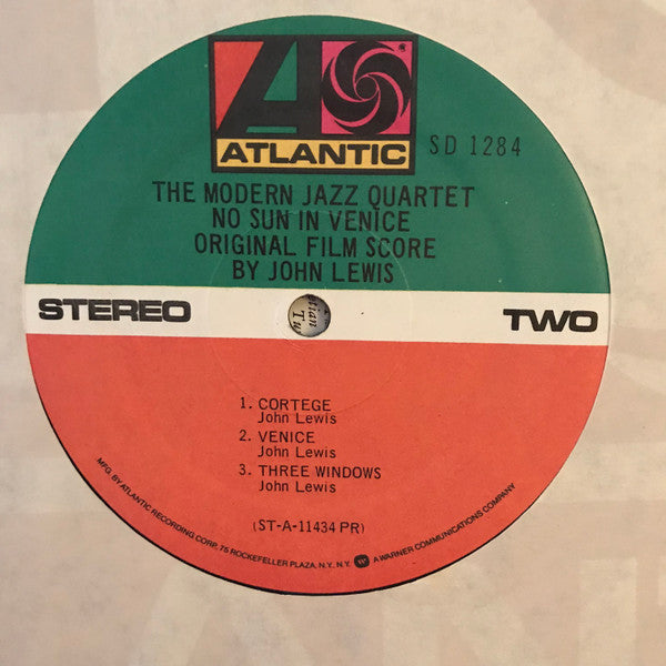 The Modern Jazz Quartet : The Modern Jazz Quartet Plays One Never Knows (Original Film Score For “No Sun In Venice”) (LP, Album)