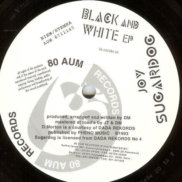 Black And White : The E.P. (12", EP)