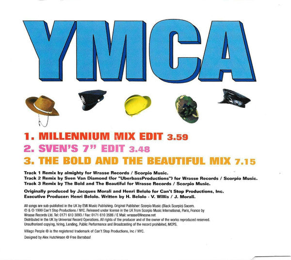 Village People : YMCA (Millennium Mix) (CD, Single)