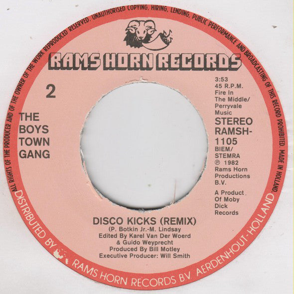 Boys Town Gang : Signed, Sealed, Delivered (I'm Yours) (7", Single)