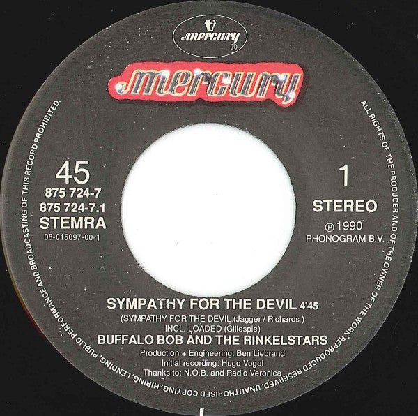 Buffalo Bob And The Rinkelstars : Sympathy For The Devil (7", Single)