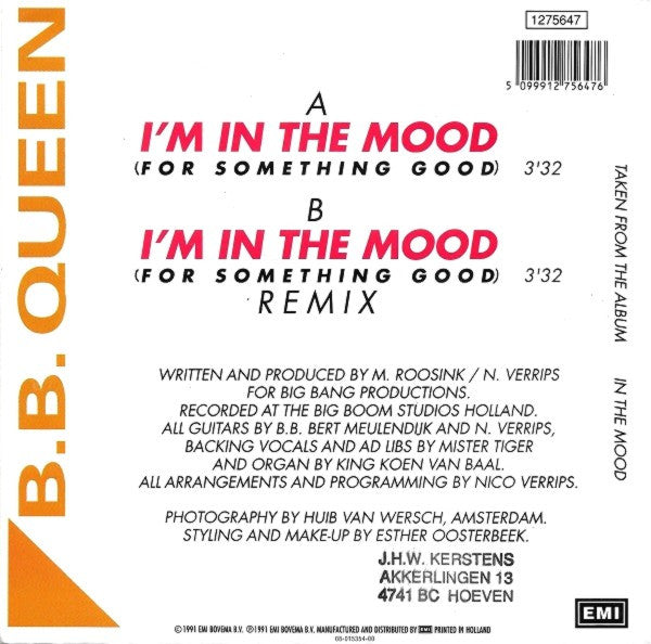 B.B. Queen : I'm In The Mood (For Something Good) (7", Single)