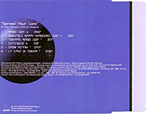 2 Unlimited : Spread Your Love (CD, Maxi)