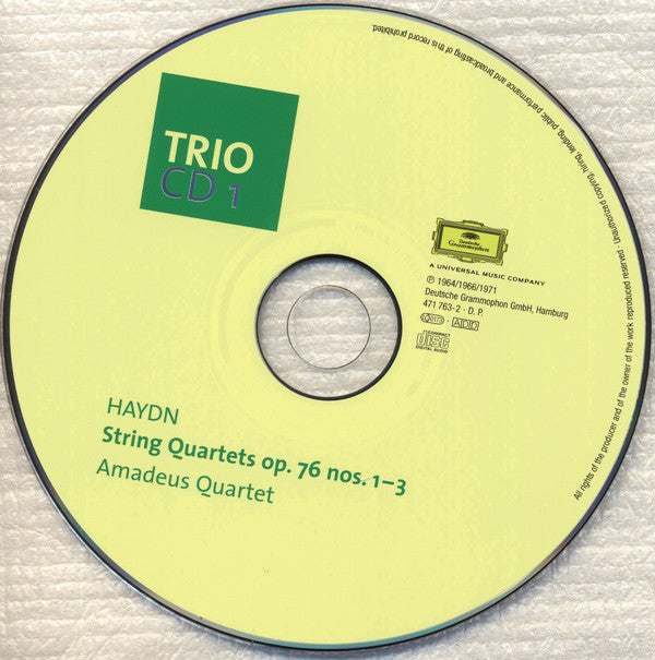 Joseph Haydn - Amadeus-Quartett : String Quartets Opp. 76 • 77 • 103 (3xCD, Comp)