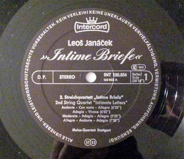 Bedřich Smetana • Leoš Janáček • Hugo Wolf - Anton Bruckner - Melos Quartett : Streichquartette = String Quartets /  Streichquintett = String Quintet (2xLP)