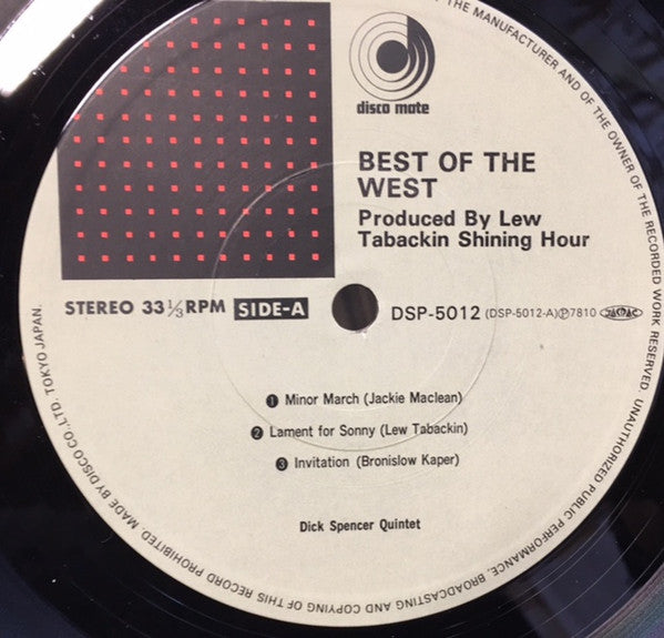 Dick Spencer Quintet : Shining Hour (LP, Album)