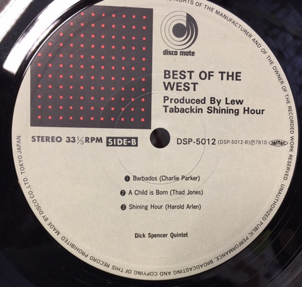 Dick Spencer Quintet : Shining Hour (LP, Album)