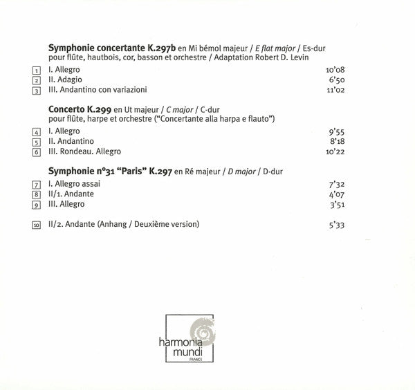 Freiburger Barockorchester - Wolfgang Amadeus Mozart : "Concertante" Paris 1778 - Concerto Pour Flute Et Harpe (CD, Album, Dig)