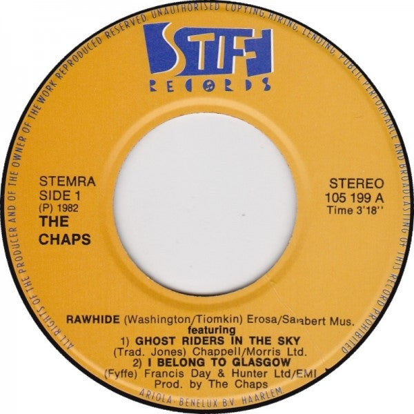 The Chaps : Rawhide (7", Single)