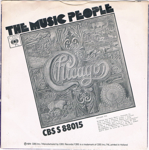 Chicago (2) : Wishing You Were Here (7", Single)
