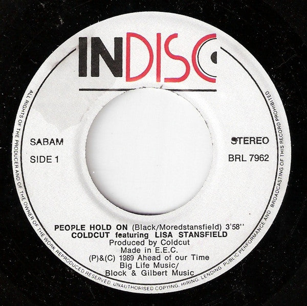 Coldcut Featuring Lisa Stansfield : People Hold On (7", Single)