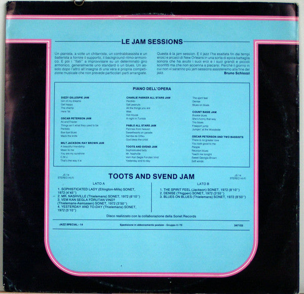 Toots Thielemans & Svend Asmussen : Toots And Svend Jam (LP, Album, RE, Non)
