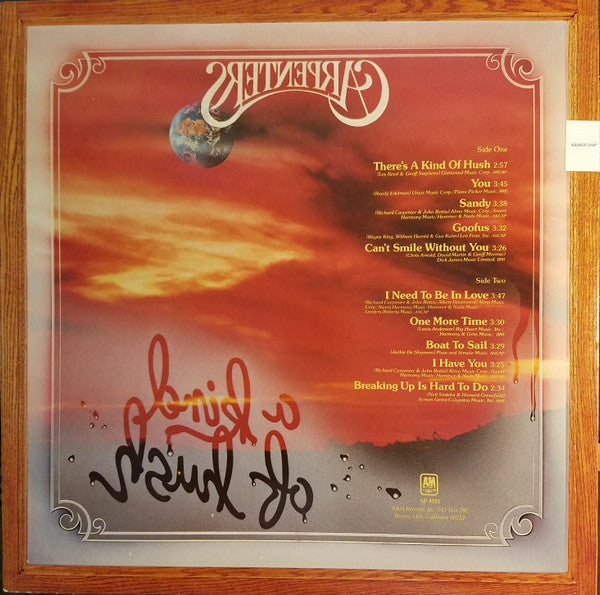 Carpenters : A Kind Of Hush (LP, Album)