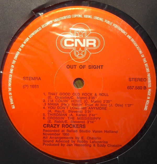 Crazy Rockers : Out Of Sight (LP)