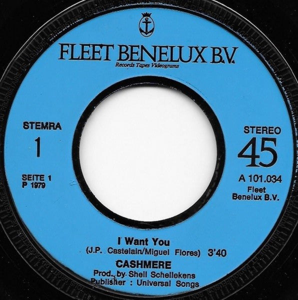 Cashmere : I Want You (7")
