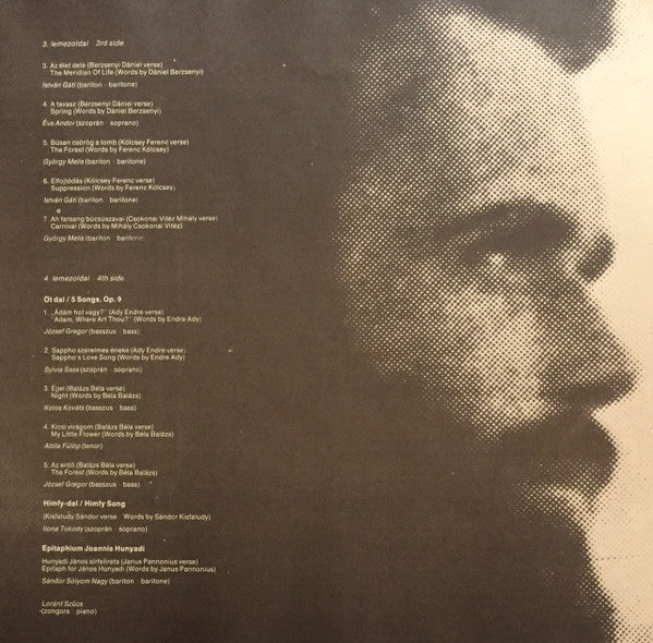 Zoltán Kodály : Songs For Voice And Piano (2xLP, Album)