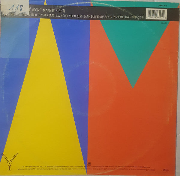 Denise Lopez : Sayin' Sorry (Don't Make It Right) (12")