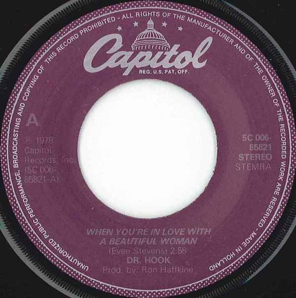 Dr. Hook : When You're In Love With A Beautiful Woman / Dooley Jones (7", Single)