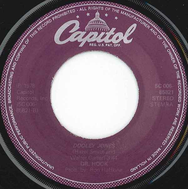 Dr. Hook : When You're In Love With A Beautiful Woman / Dooley Jones (7", Single)
