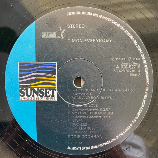 Eddie Cochran : C'mon Everybody (LP, Comp)