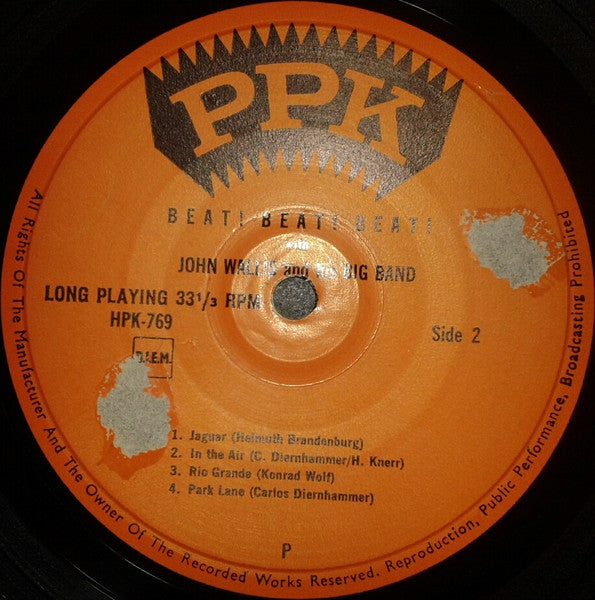 John Wallis And His Big Band : Beat! Beat! Beat! (7", MiniAlbum)