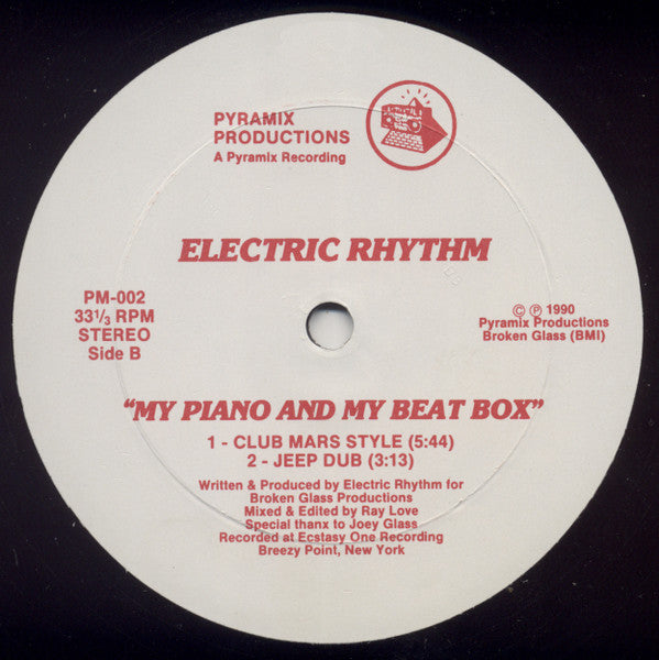 Electric Rhythm : Got Another Funky Break 4 U / My Piano And My Beat Box (12")