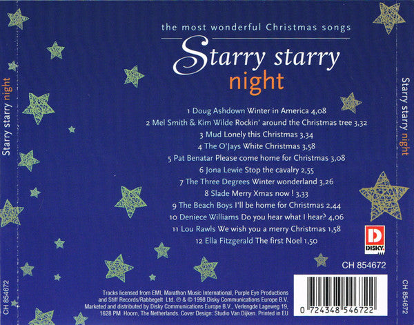 Various : Starry Starry Night - The Most Wonderful Christmas Songs (CD, Comp)