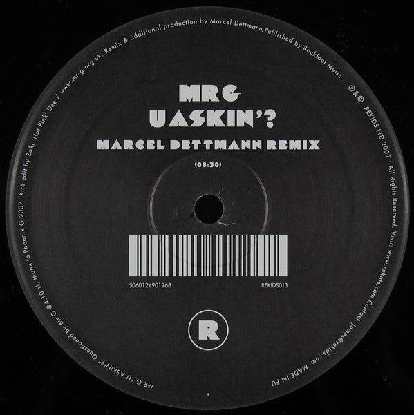 Mr G* : U Askin'? (12")