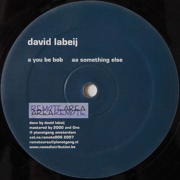 David Labeij : You Be Bob (12")
