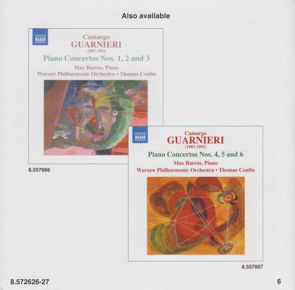 Mozart Camargo Guarnieri / Max Barros : Piano Music • 1: Ponteios • Suite Mirim • Sonata (2xCD, Album)