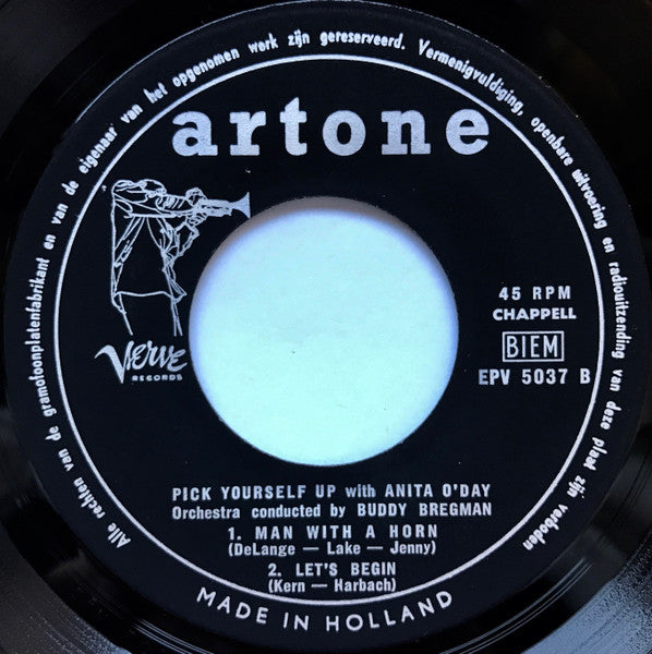 Anita O'Day : Pick Yourself Up With Anita O'Day  (7", EP, Mono)