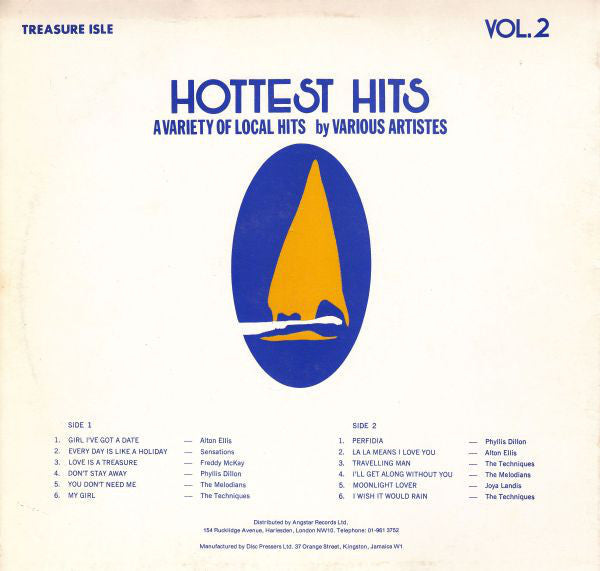 Various : Hottest Hits Volume 2 (LP, Comp, RE)