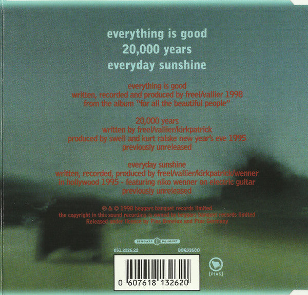 Swell : Everything Is Good (CD, Single)