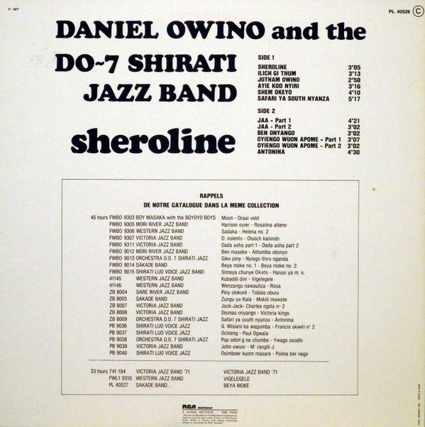 D.O. Misiani And The D.O. 7 Shirati Jazz : Sheroline (LP)