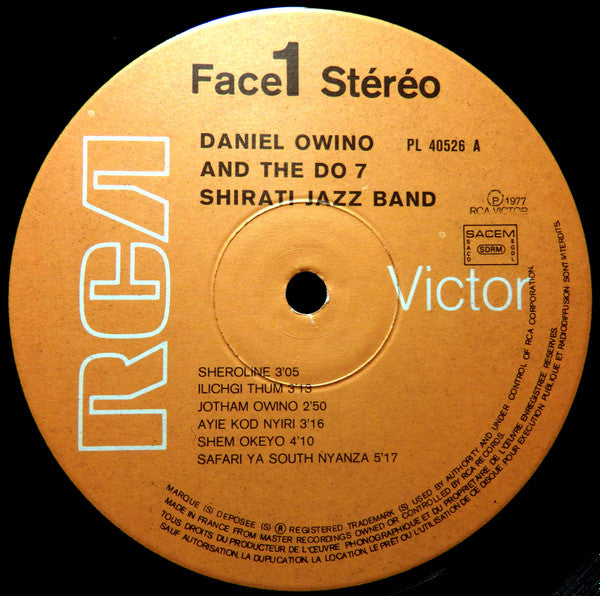 D.O. Misiani And The D.O. 7 Shirati Jazz : Sheroline (LP)