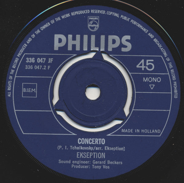 Ekseption : Air / Concerto (7", Single, Mono, 3-P)