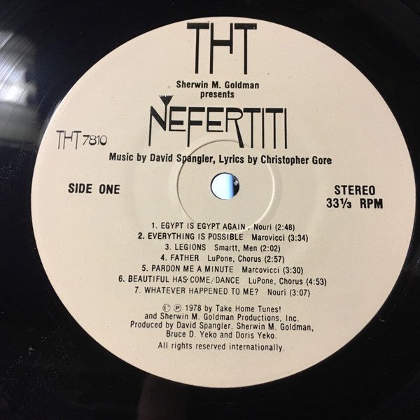 David Spangler* : Nefertiti An Original Cast Recording (LP, Album)