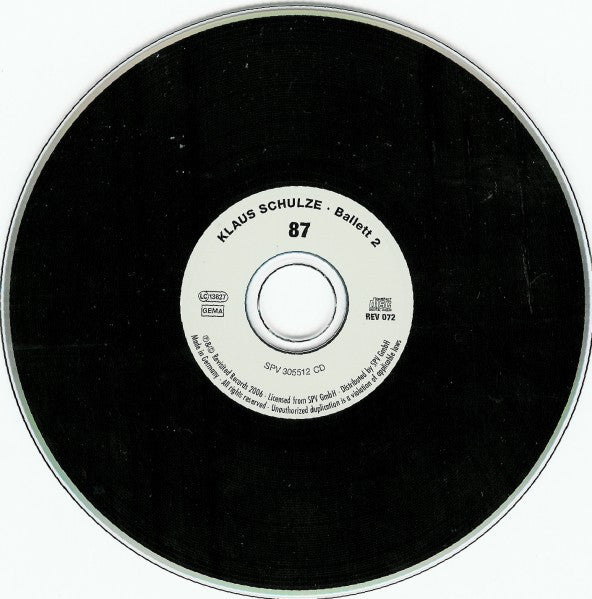 Klaus Schulze : Ballett 2 (CD, Album, RE)