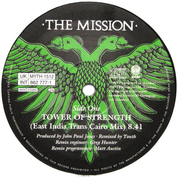 The Mission : Tower Of Strength (12", Single, RE)