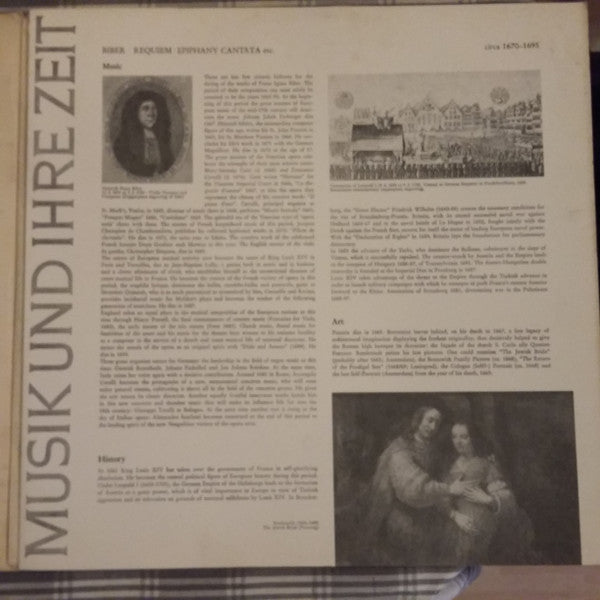 Heinrich Ignaz Franz Biber : St. Polycarp Sonata For 8 Trumpets • Laetatus • Epiphany Cantata • Requiem (LP, RE)