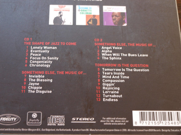 Ornette Coleman : 3 Originals (The Shape Of Jazz To Come / Something Else, The Music Of... / Tomorrow Is The Question) (2xCD, Comp, RM)