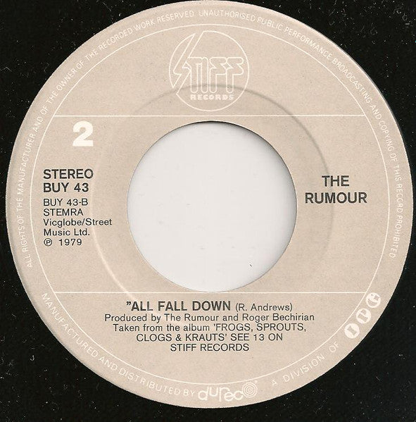 The Rumour : Frozen Years (7", Single, Gre)