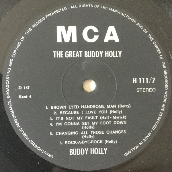 Buddy Holly : The Great Buddy Holly (2xLP, Comp, box)