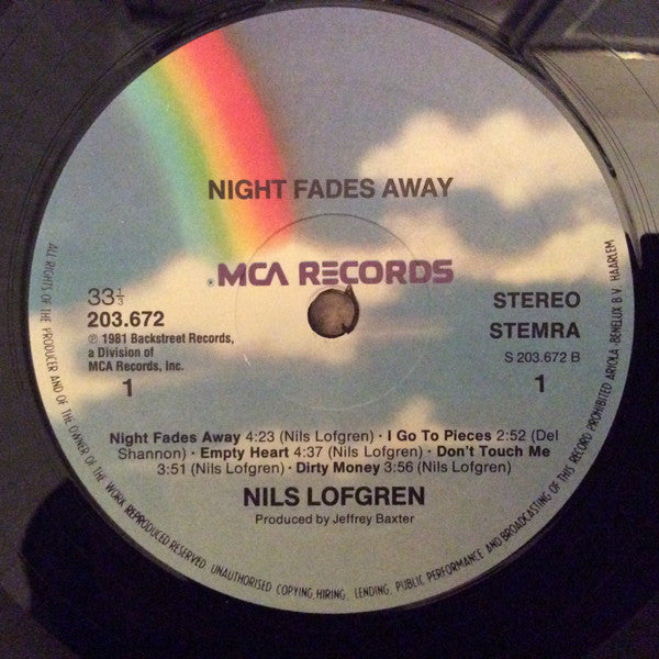 Nils Lofgren : Night Fades Away (LP, Album)