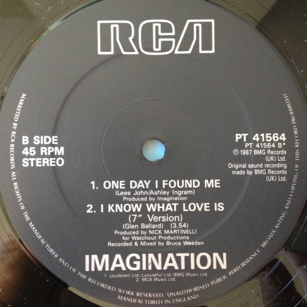 Imagination : I Know What Love Is (12")