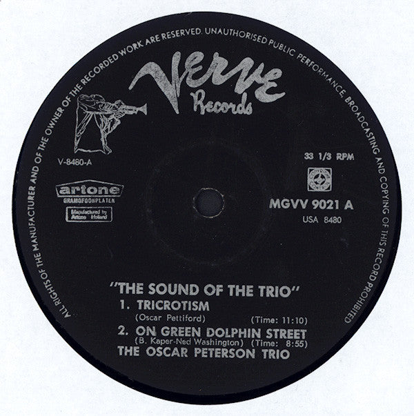 Oscar Peterson, Ray Brown, Ed Thigpen : The Sound Of The Trio (LP, Album, Mono)