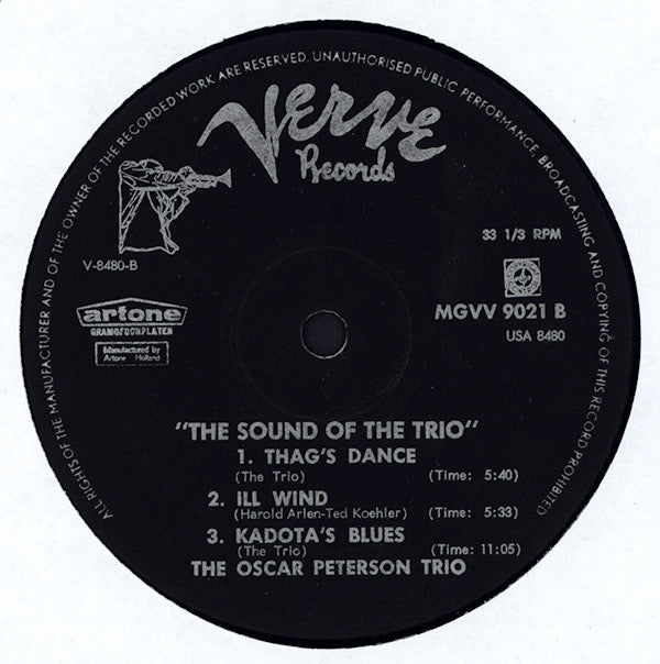 Oscar Peterson, Ray Brown, Ed Thigpen : The Sound Of The Trio (LP, Album, Mono)