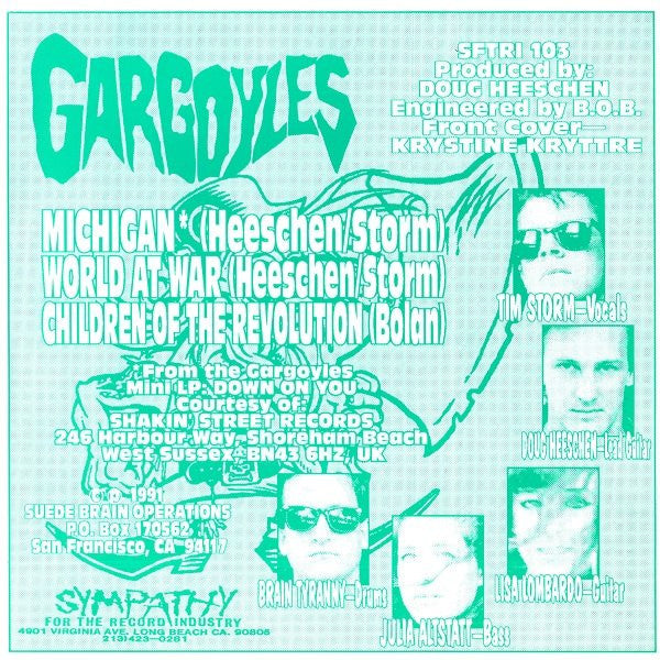 Gargoyles (2) : Michigan (7", Single, Gre)