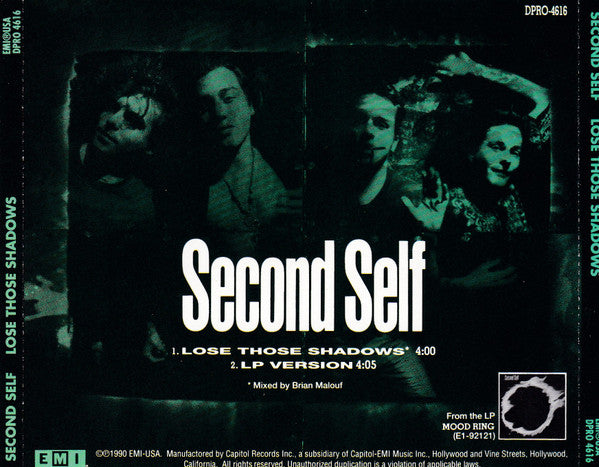 Second Self : Lose Those Shadows (CD, Single, Promo)